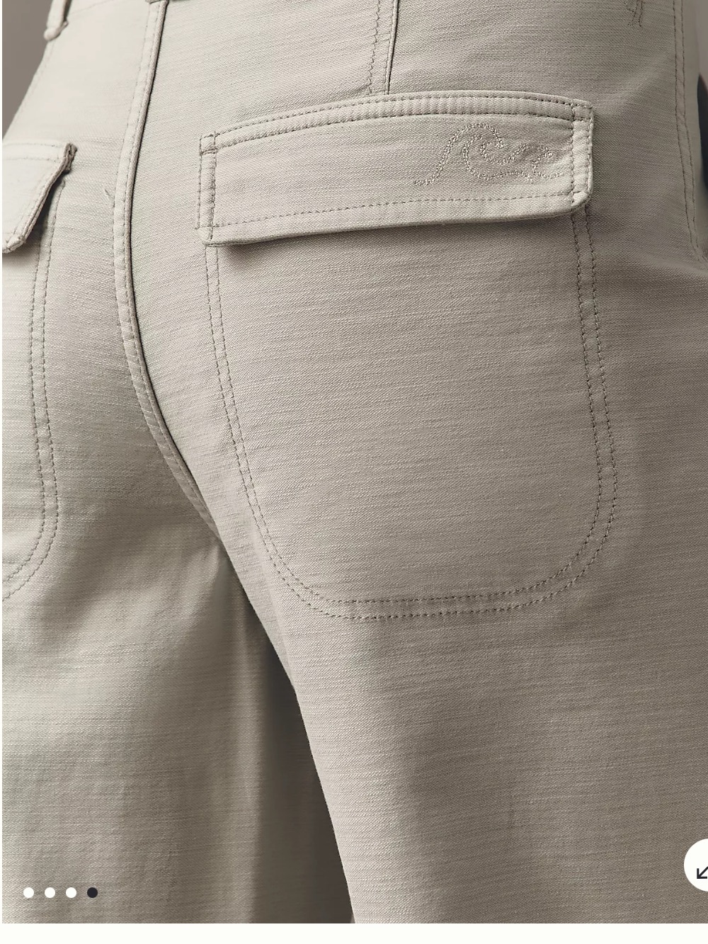 Anthropologie Pilcro Cropped Utility Pants Size29 Sage Green - Picture 3 of 9